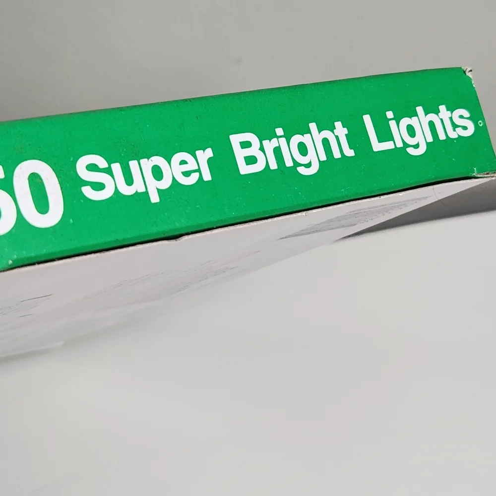 vintage christmas collection 50 super bright white lights new in orig box decor